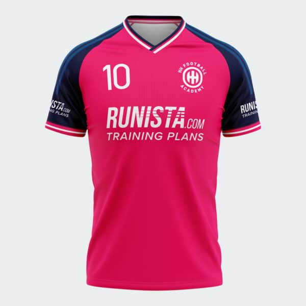 HH Football Academy Hua Hin - Jersey - 2024 - Pink - Boy - Front - 1000