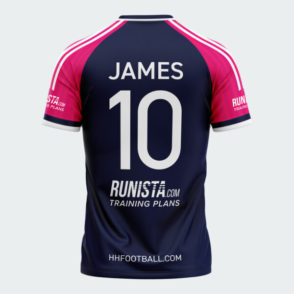 HH Football Academy Hua Hin - Jersey - 2024 - Pink - Girl - Back - 1000