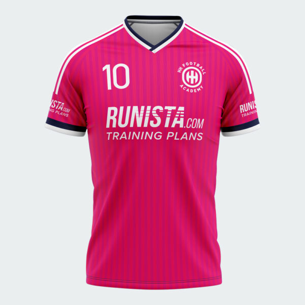 HH Football Academy Hua Hin - Jersey - 2024 - Pink - Girl - Back - 1000