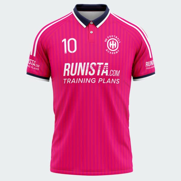 HH - Football - Academy - Kits - 2024 - Jeysey - GIRLS - Pink - Stripped - Front - 1000